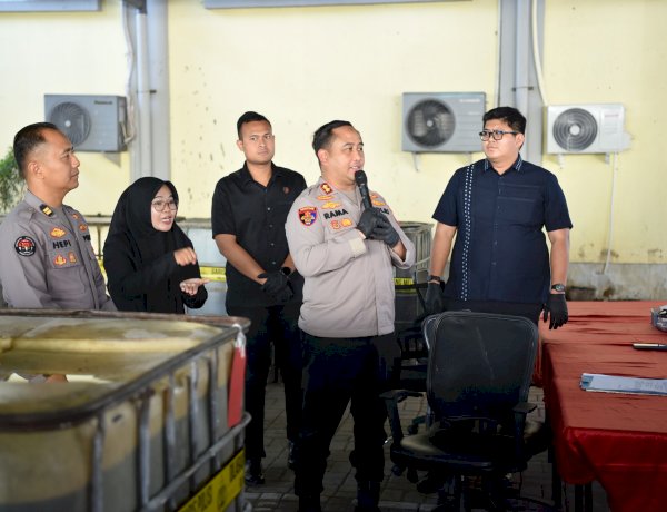 Polres Gresik Ungkap Penimbunan 17 Ribu Liter Solar Subsidi, Satu Tersangka Diamankan